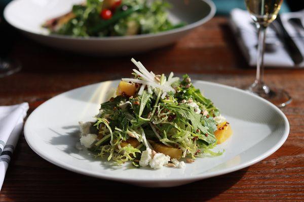 Mizuna, Frisee, & Baby Beet Salad