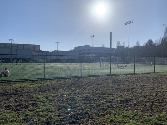 Athletic field(s) area.