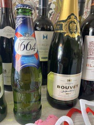 Selection of Premium French Beer/Wine/Champagne available.