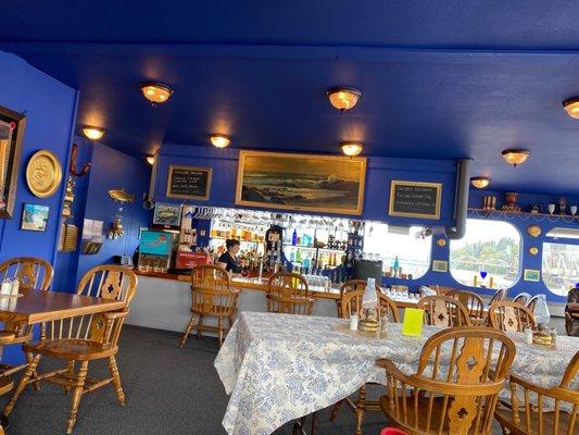 Upstairs bar and dining area