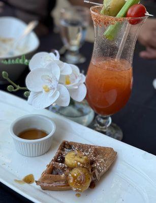 Baxters French toast and a Bloody Maria!