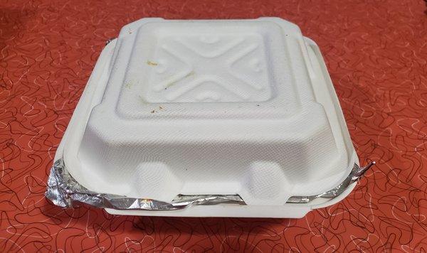 Covered chicken wings box