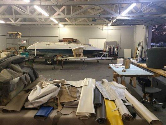 Interior of workshop
 Total Upholstery