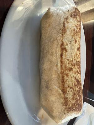 Shredded chicken burrito, delicious!