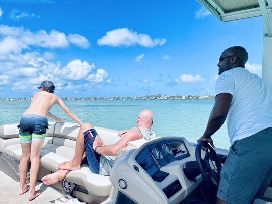 Enjoying the gorgeous waters of The Keys with the best Captain around