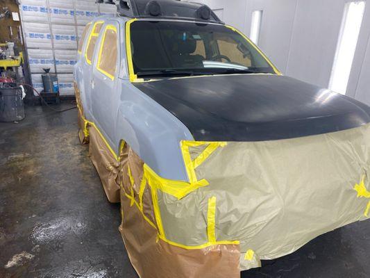 Nissan Xterra every panel with hail damage