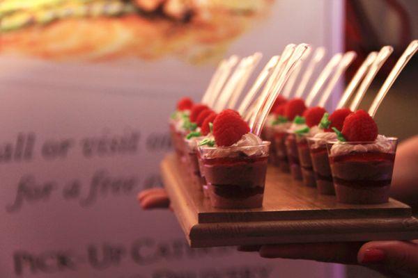 Chocolate French Raspberry Mousse Shooters