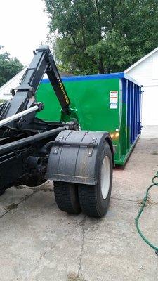 We have experienced drives that can fit the dumpsters into hard to reach areas.