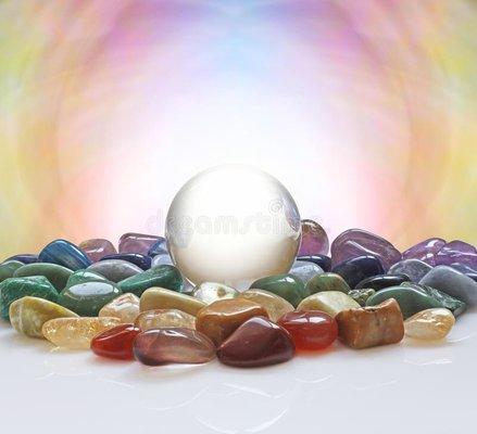 Tumbled stones and spheres