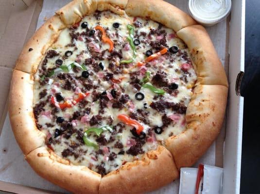 Bulgogi pizza with cheese crust