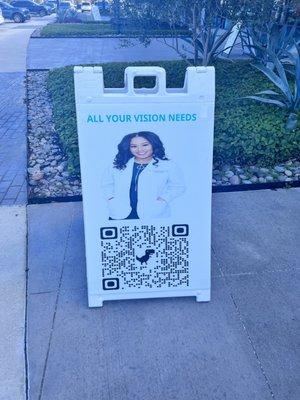 QR Code outside to set up appointment easily!