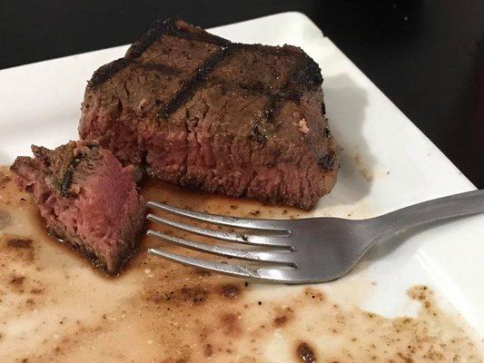 Sirloin cooked to perfection...