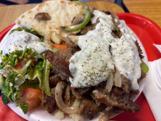 Gyro Plate with extra meeat