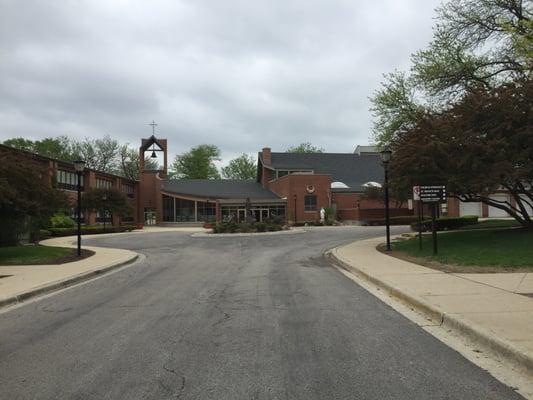 The main entrance - off the parking lot