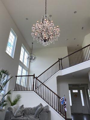 Beautiful New Chandelier Installed