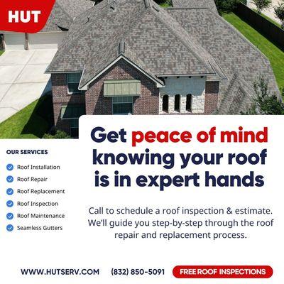 Get peace of mind knowing your roof is in expert hands