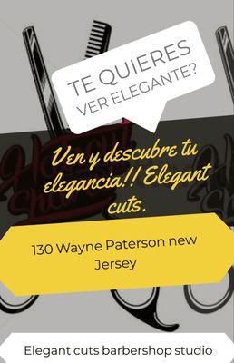 Quieres verte elegante y diferente? Ven y descubre tu elegancia en elegant cuts barbershop. Visitanos, o llamanos  para una cita.