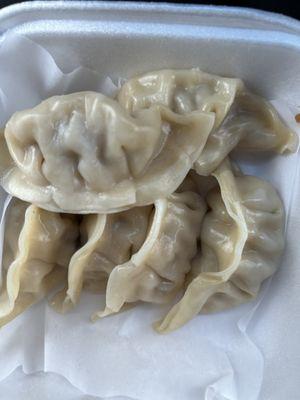 Steamed dumplings, came with dumpling sauce