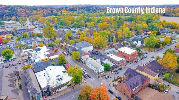 Downtown Brown County.  A perfect stop before Brown County CC.