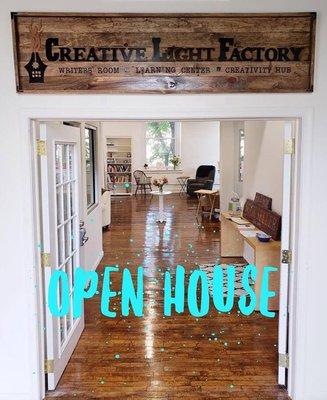 A stylish, welcoming co-working studio space for local writers. Open Houses every 3rd Saturday of each month.