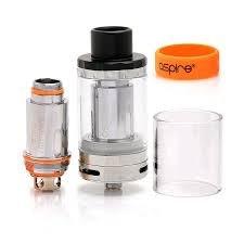 The Cleito 120 in stock in black and stainless steel, all coils also in stock.