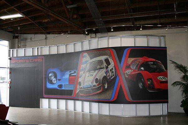 Custom wall graphics for our good friends at San Francisco Sports Cars.