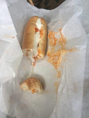 Buffalo chicken sub, no lettuce