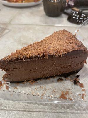 Chocolate ganache cheesecake