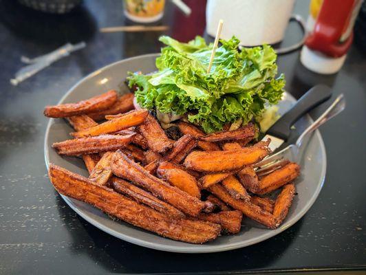 Swiss and Mushroom Burger w/ Lettuce Wrap