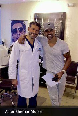 Dr. Soroudi with Shemar Moore