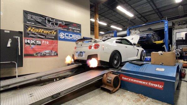 E85 tuning on an R35 GTR