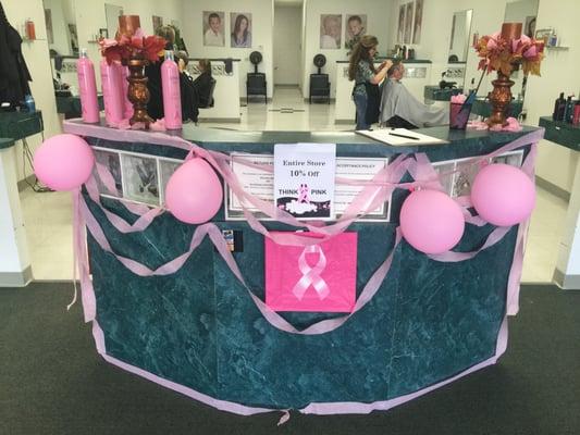 Kwik Kuts celebrated Breast Cancer Awareness weekend