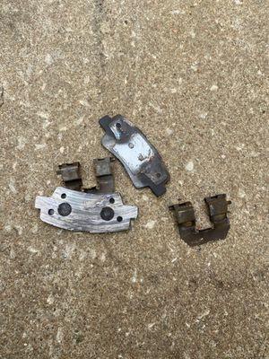 The brake pads they said they changed.