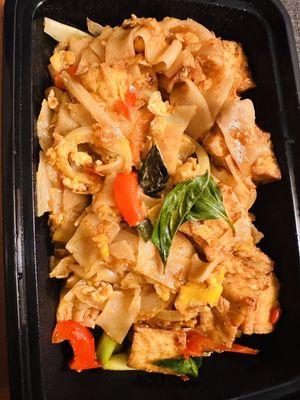 Tofu vegetarian spicy Drunken Noodles