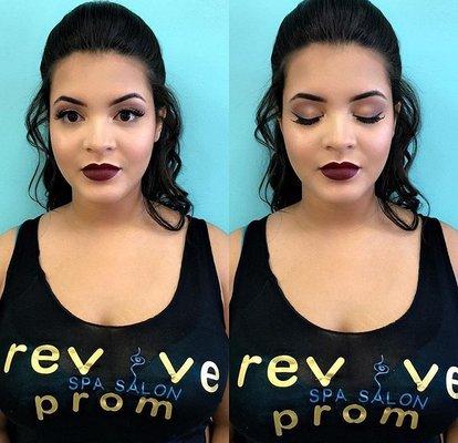 Prom makeup by Kimberly