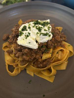 Meat fettuccine