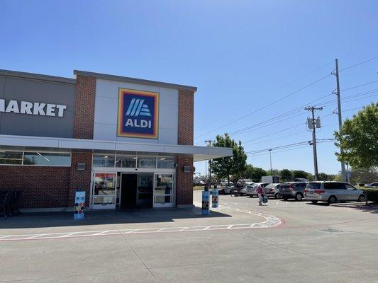 Aldi located a little east of the Belt Line & Plano Rd intersection.