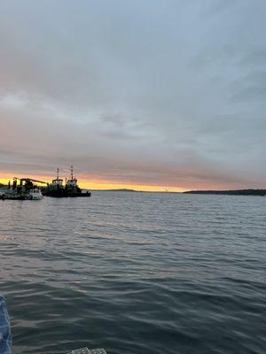 View from dock in front of restaurant