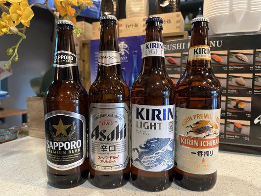 Large Japanese beers