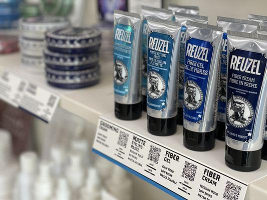 Reuzel Styling Products on shelf