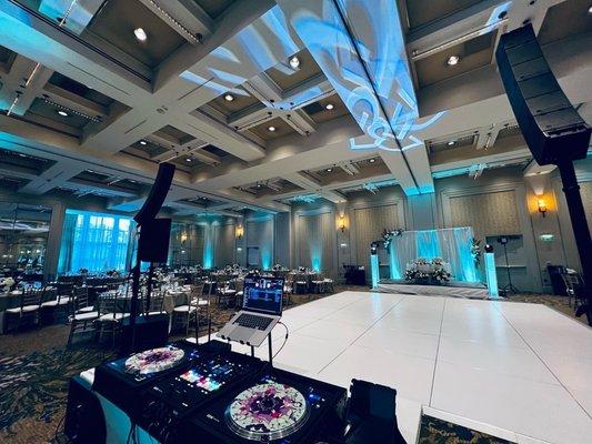 Pro audio, ambient and effects lighting take this ballroom to the next level