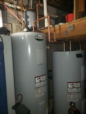 Water heater install and repair.  Water heater services.  AO Smith water heater.  State water heater.  Affordable Plumbing. water leak,