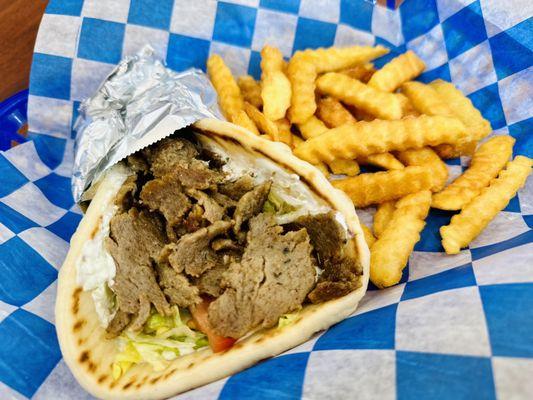 Gyro w/ Fries! DELISH!