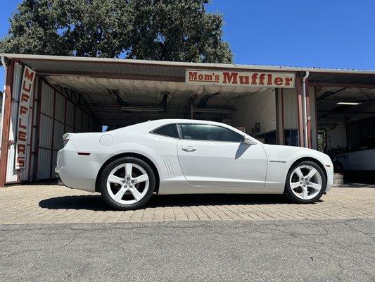 Camaro with full exhaust.