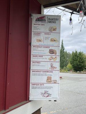 Sandwich menu