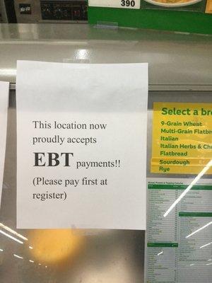 They take food stamps/EBT now