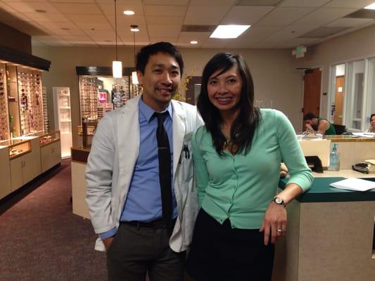 The awesome intern, Trung with Dr Walker.