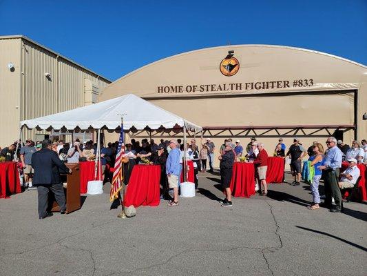 The Stealth F117A Aircraft and Hangar Presentation Event at The Palm Springs Air Museum was terrific!