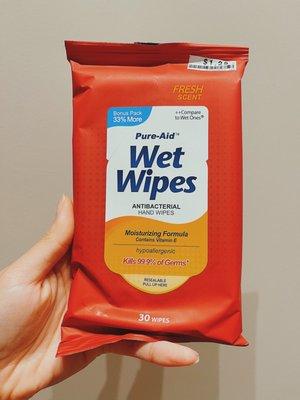 You get FREE wet wipes when registering for membership @ Big Lots