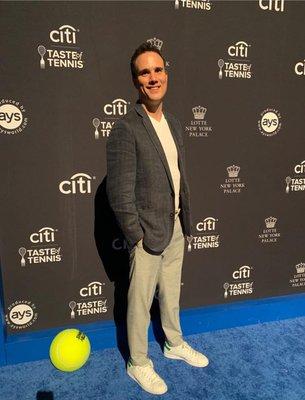 George Weisgerber III arrives at Cipriani 42nd Street for the Citi Taste of Tennis event, August 22, 2019.